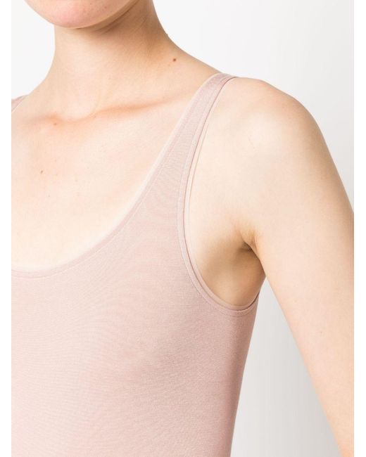 Wolford Pink Scoop-Neck Sleeveless Body