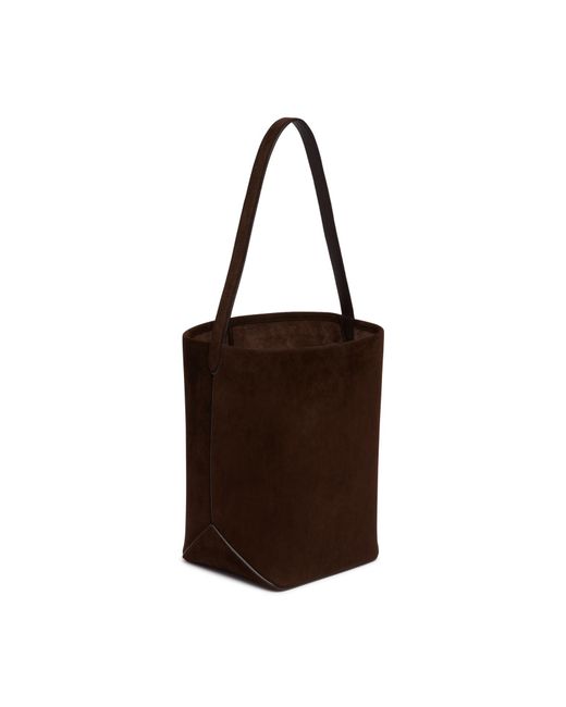 The Row Brown N/S Park Medium Handbag