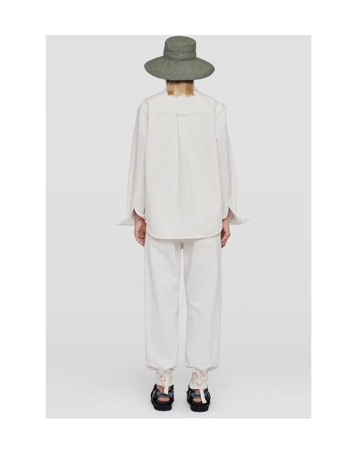Jil Sander White Buttoned Long-Sleeved Shirt