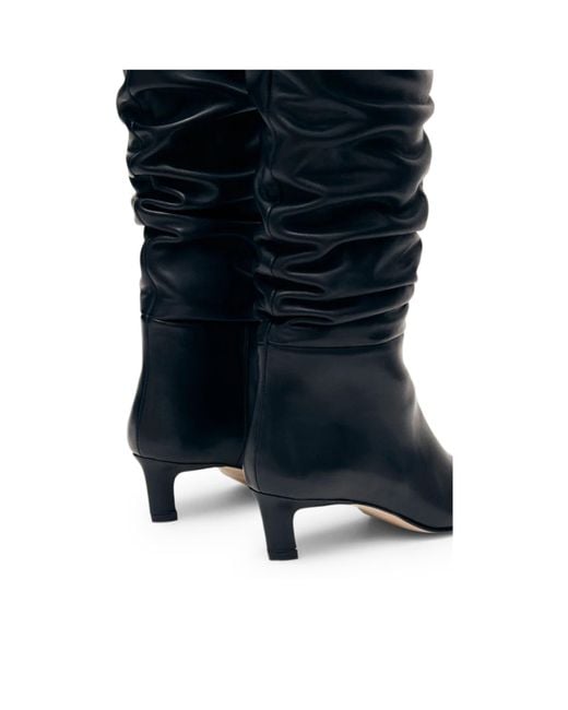 Alohas Blue Kalila Square Toe Knee-High Boots