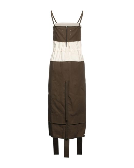 Maison Margiela Natural Sleeveless Flared Dress