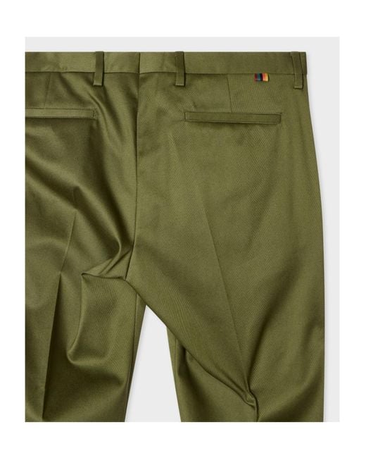 Paul Smith Green Slim-Fit Chinos for men
