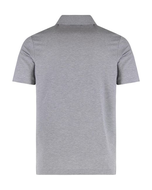 Paul & Shark Gray Double Piqué Polo Shirt for men