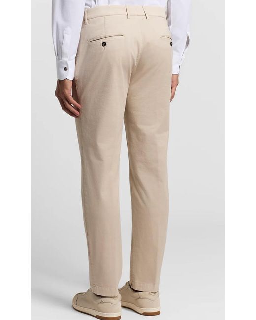 Peserico Natural Gabardine Chino Trousers for men