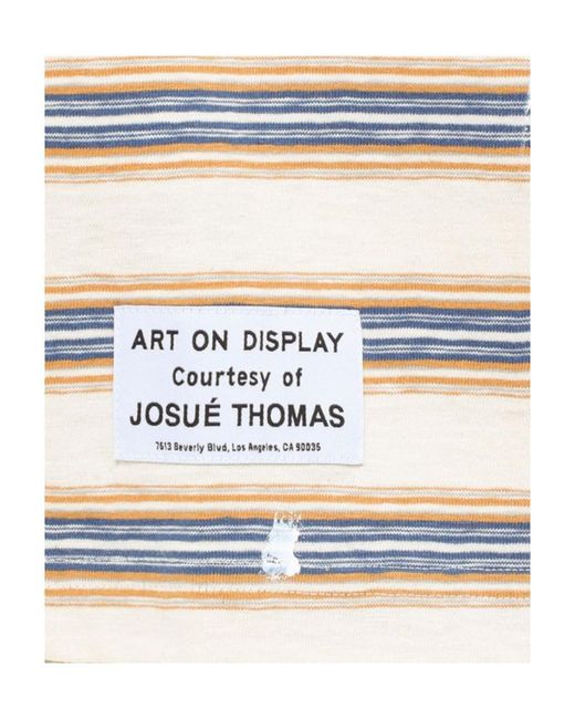 GALLERY DEPT. White X Lanvin Striped T-Shirt With Round Neck for men
