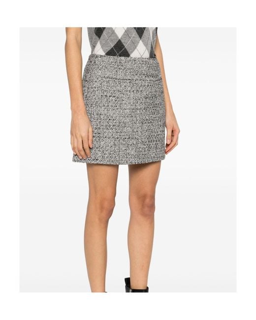 Golden Goose Deluxe Brand Gray Miniskirt