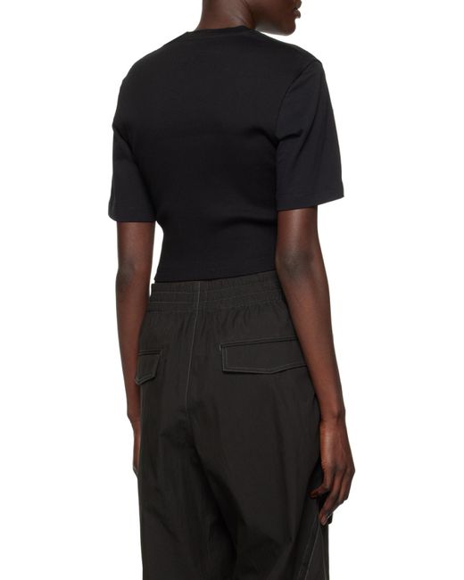 Dion Lee Black Corset Organic Cotton T-Shirt for men