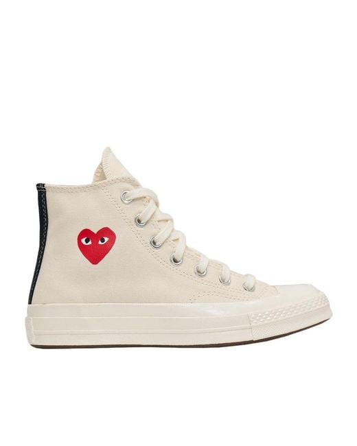 COMME DES GARÇONS PLAY White X Converse Single Heart Chuck 70 Sneakers for men