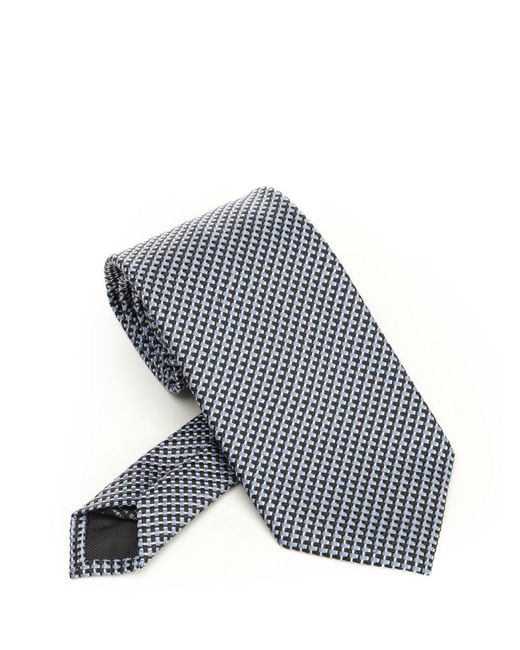 Tom Ford Blue Logo Tie for men