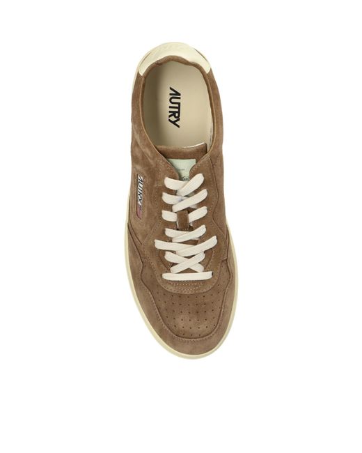 Autry Brown Medalist Low-Top Sneakers for men