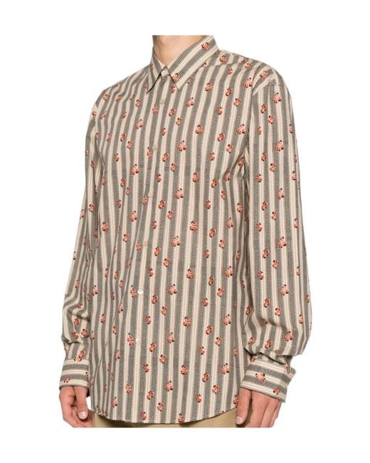Dries Van Noten Brown Long-Sleeved Shirt for men