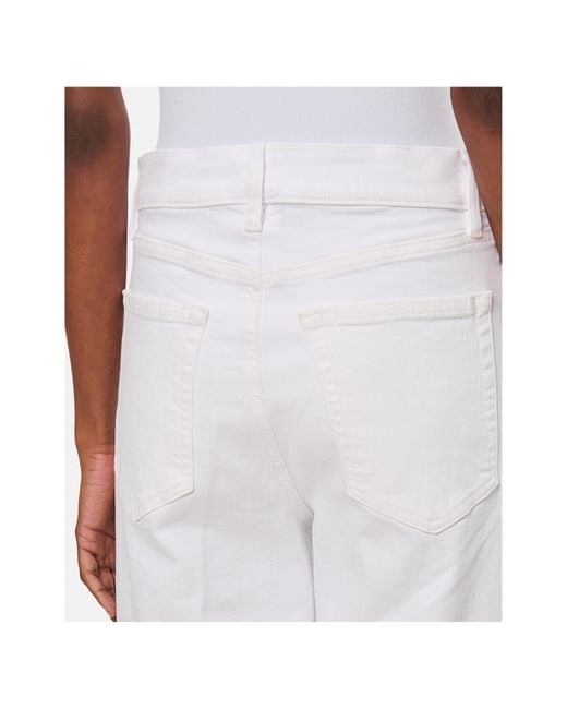 FRAME White Le Slim Palazzo Trousers