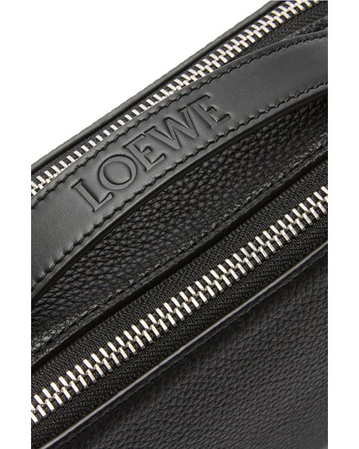 Loewe Black Logo Embossed Mini Camera Bag for men