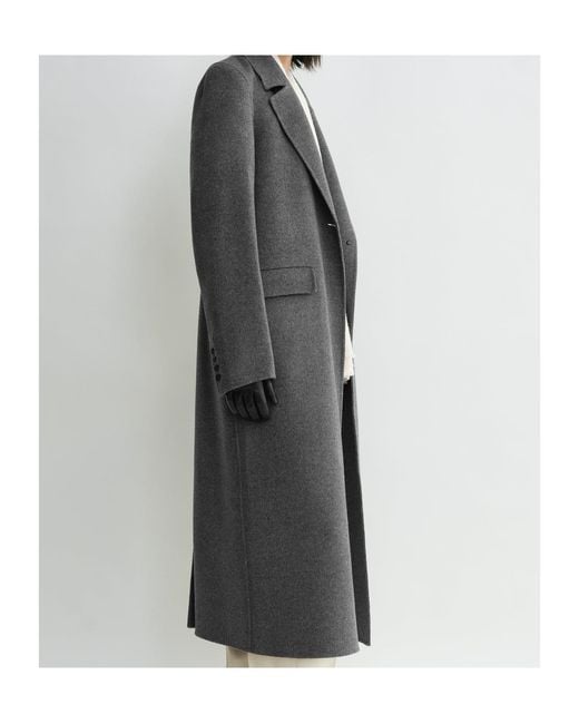 Totême Gray Totême Classic Double-Breasted Coat