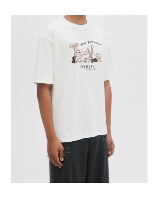DOMREBEL White Forget T-Shirt for men