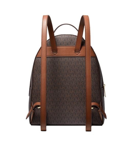 Michael Kors Brown Sheila Medium Logo Backpack