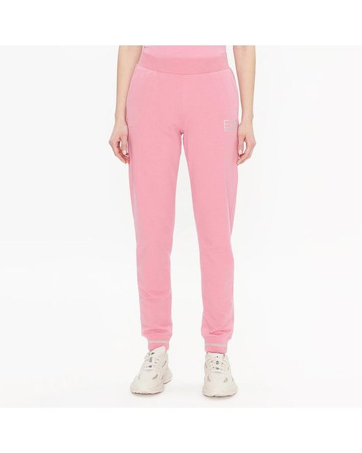 EA7 Pink Logo Sweatpants