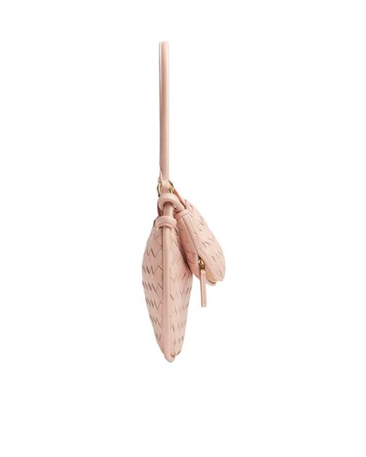 Bottega Veneta Pink Gemelli Small Shoulder Bag