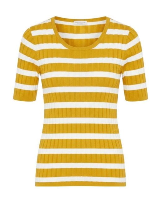 Roberto Collina Yellow Short-Sleeved Knitwear