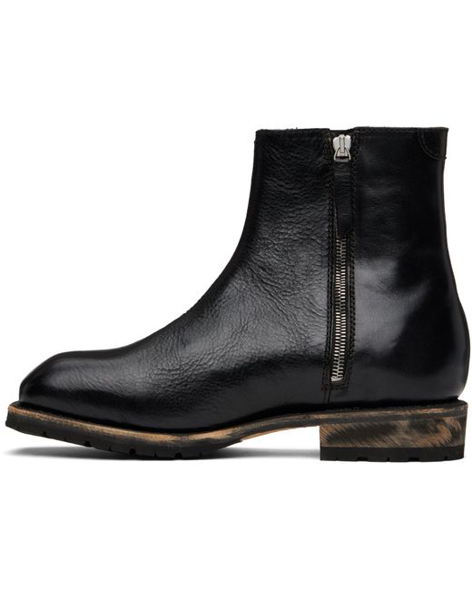 Our Legacy Black Engine Square-Toe Ankle Boots for men