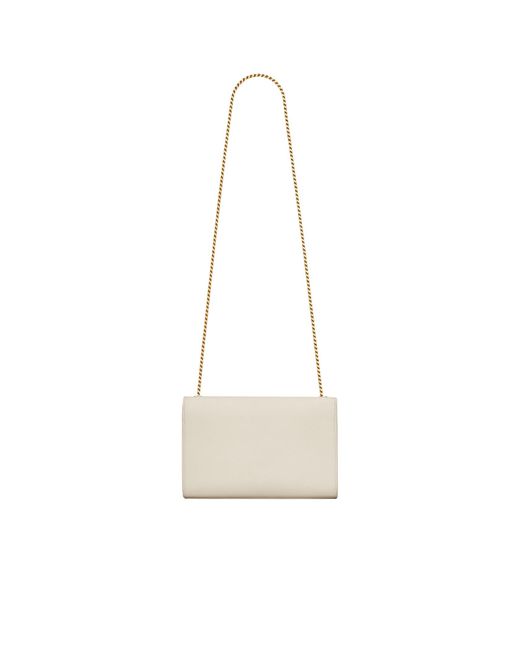 Saint Laurent White Kate Medium Shoulder Bag
