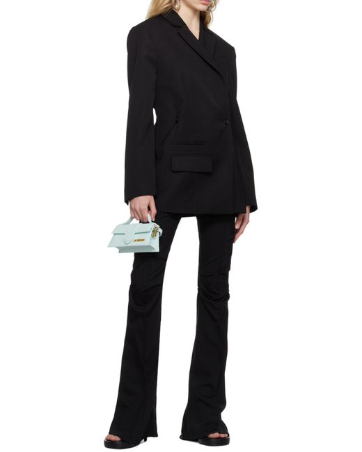 Jacquemus Black Crossover Double Breasted Blazer