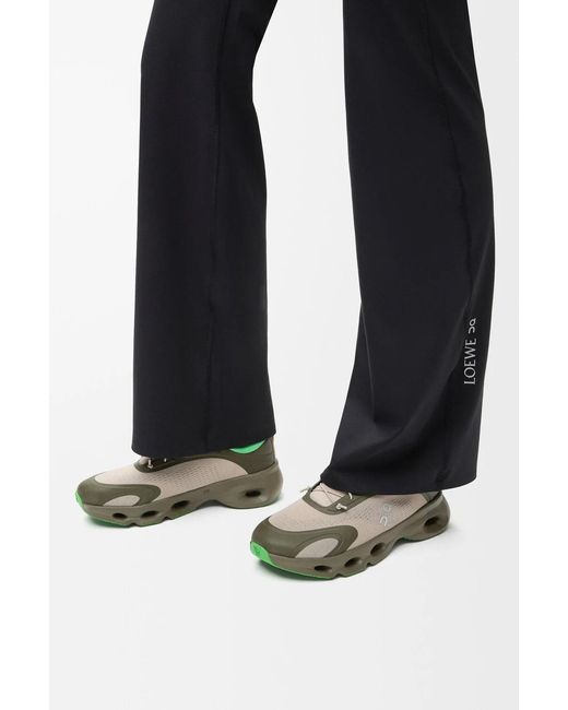 Loewe Green X On Cloudsolo Lace-Up Sneakers