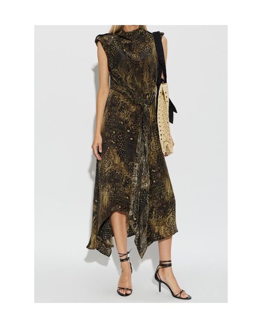 AllSaints Green Patterned Dress