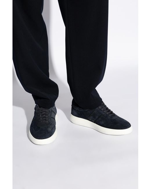 Brioni Black Olympia Suede Sneakers for men
