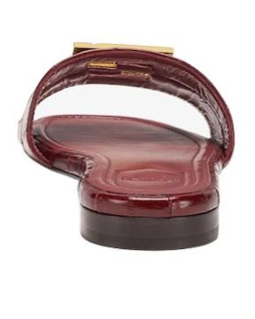 Fendi Purple Ffold Logo Plaque Slides