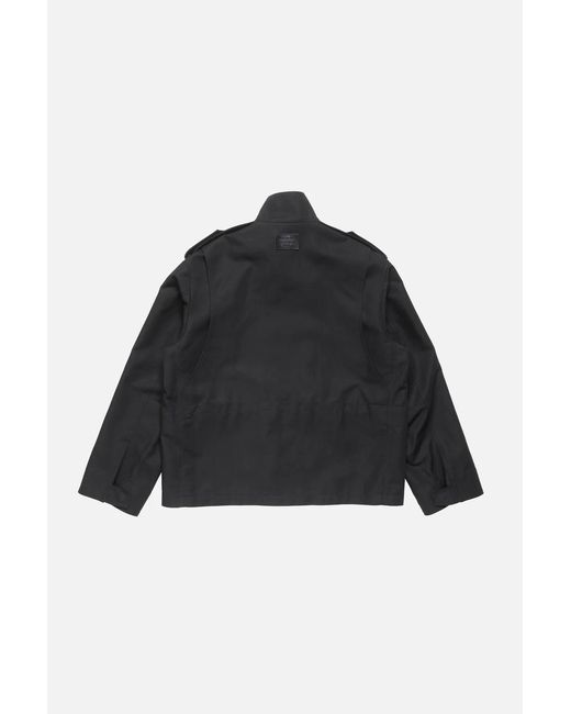 Acne Black Cotton Satin Blouson Jacket for men