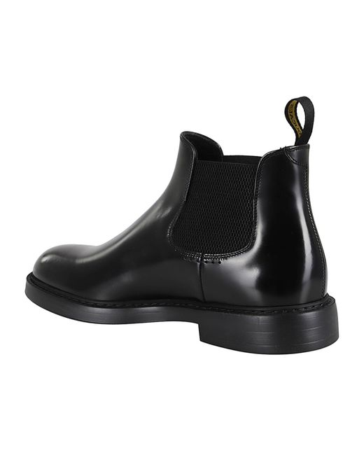 Doucal's Black Beatles Ankle Boots for men