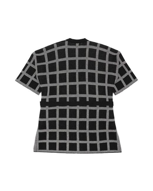 Weekend by Maxmara Black Lace-Up Short-Sleeved Cardigan