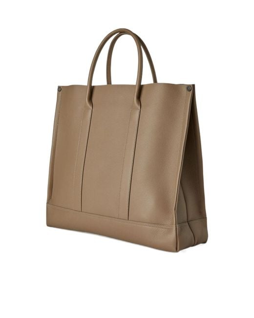 Loro Piana Brown Beam Small Handbag for men