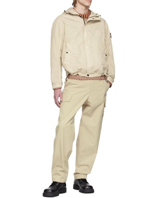Stone Island Natural Compass Patch Hooded Jacket for men