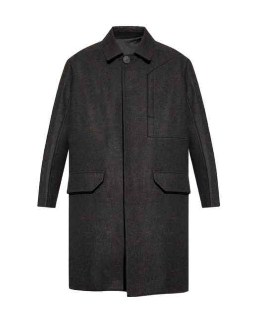 Rick Owens Black Jumbo Coat for men