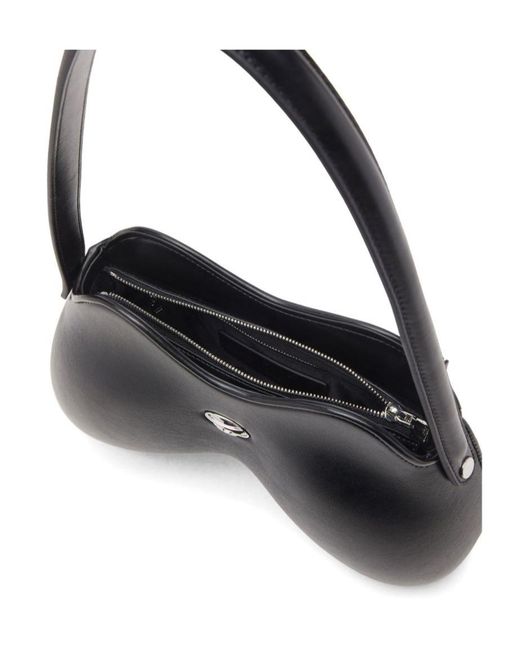 DIESEL Black Double-D Shoulder Bag