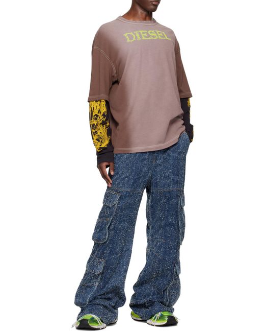 DIESEL Blue D-Sire Cargo Jeans