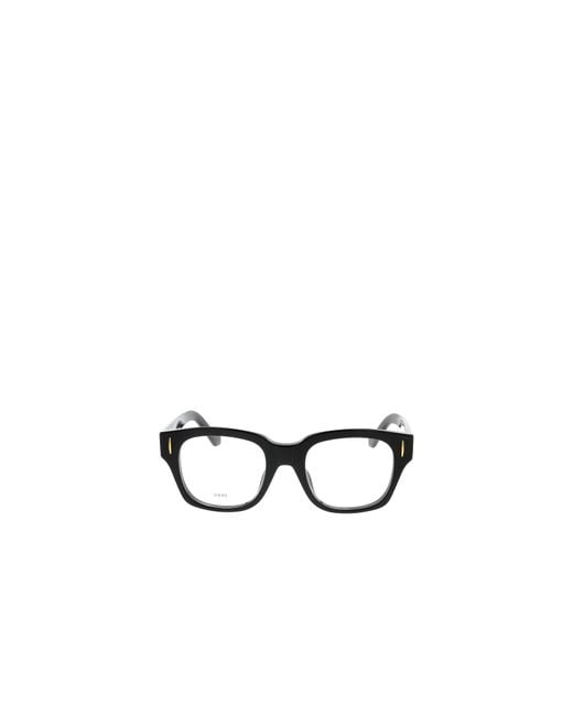 Loewe White Anagram Square Frame Glasses