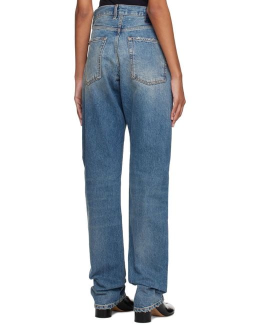 Maison Margiela Blue Distressed Jeans