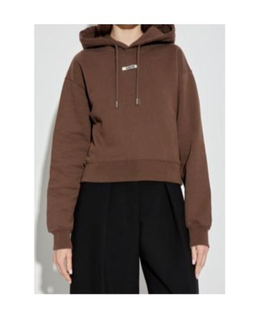 Jacquemus Brown The Gros Grain Hoodie