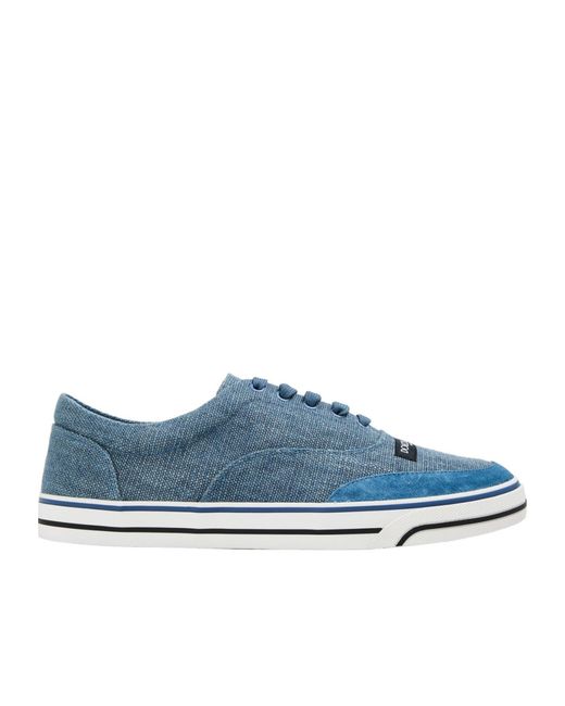 Dolce & Gabbana Blue Canvas Trainers for men