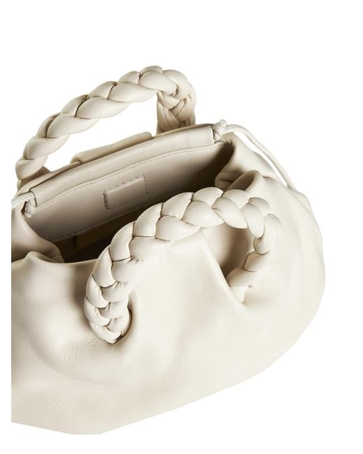 Hereu White Bombon Braid Detailed Small Crossbody Bag