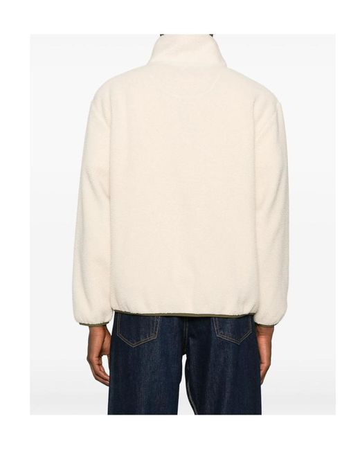 A.P.C. White Half-Zipped Sweatshirt for men