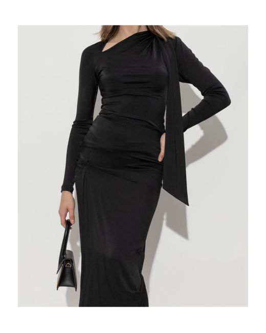 Victoria Beckham Black Asymmetric Top