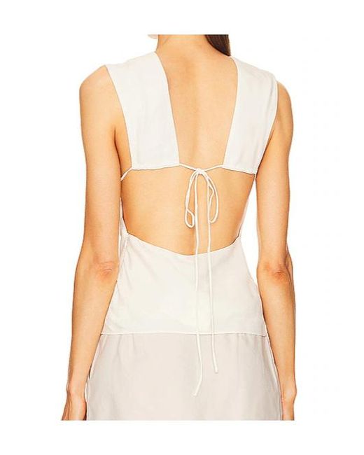 St. Agni White Sleeveless Top