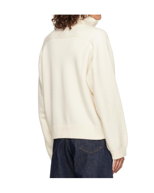Loulou de Saison White Dries Zipped Jumper
