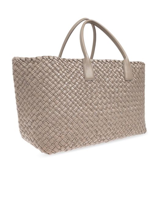 Bottega Veneta Natural Double Handle Tote Bag