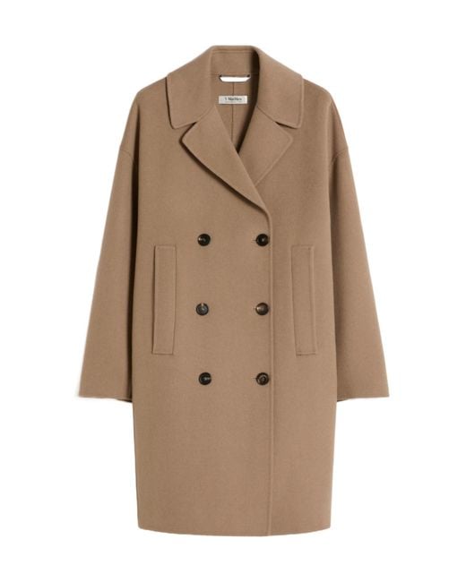 Max Mara Natural Virgin Wool Coat