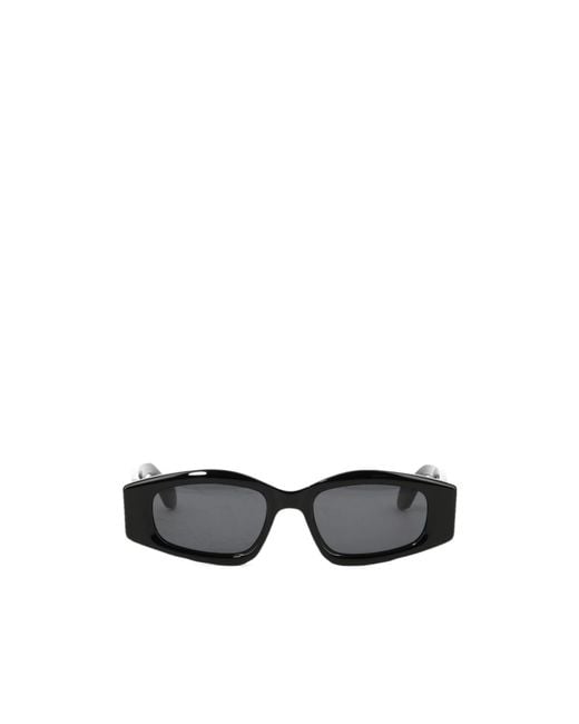 Alaïa White Geometric Sunglasses